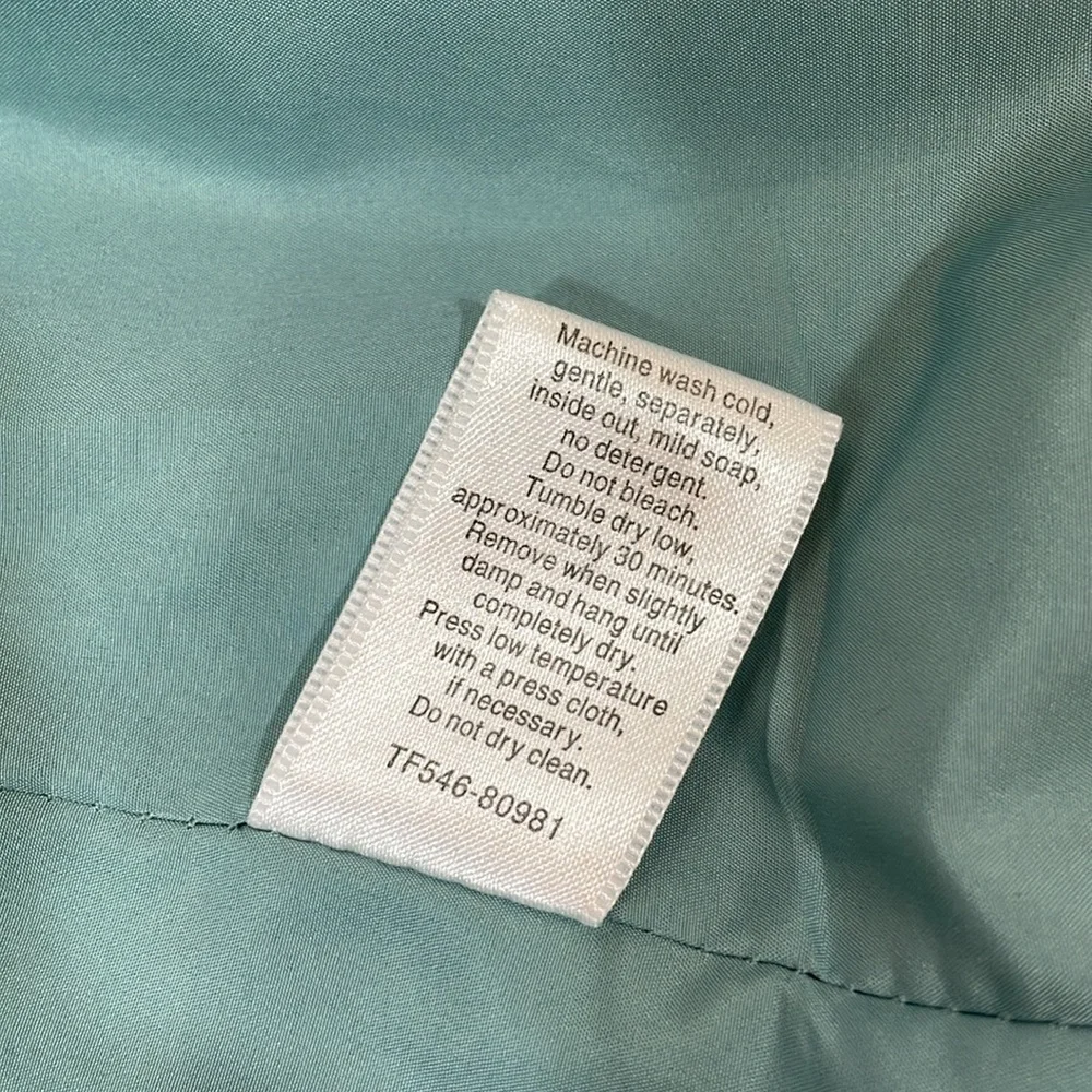 Pendleton Genuine Suede Leather Jacket Size L Seagram Green Blue EUC - Picture 11 of 14